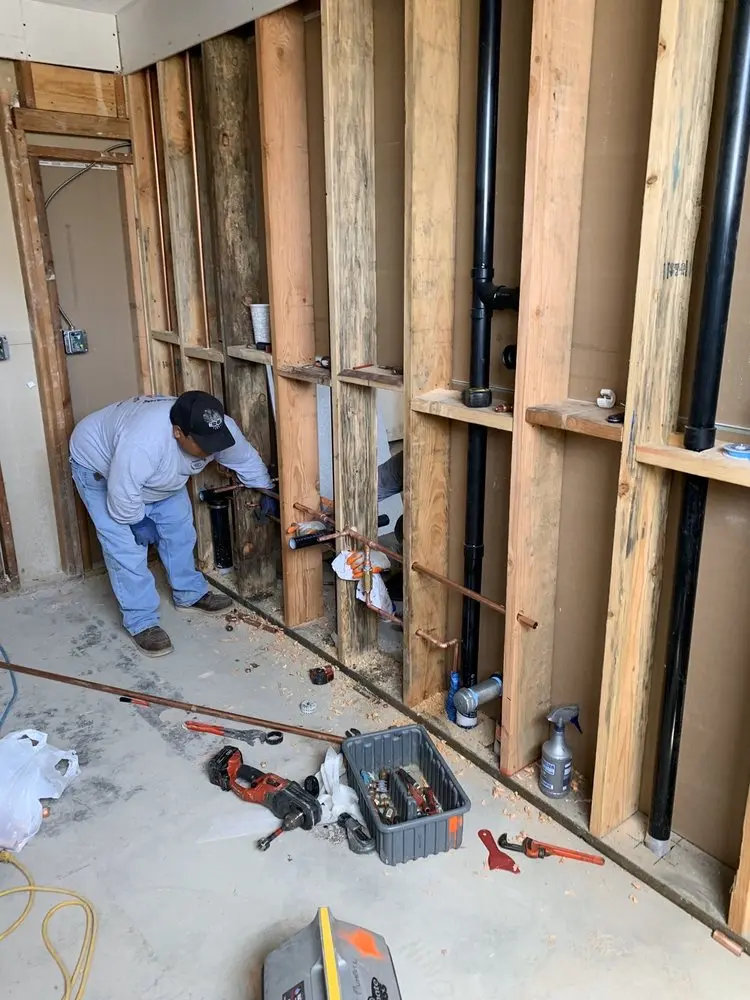 Commercial rough-in plumbing for Gas Line Repair in Woodland Forest